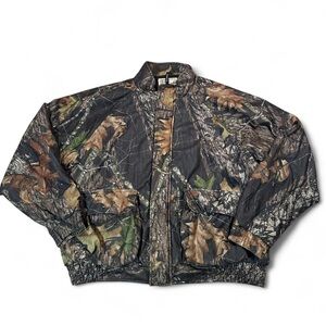 Woolrich Vintage Men’s Mossy Oak Insulated Outdoor Hunting Bomber Jacket Size XL
